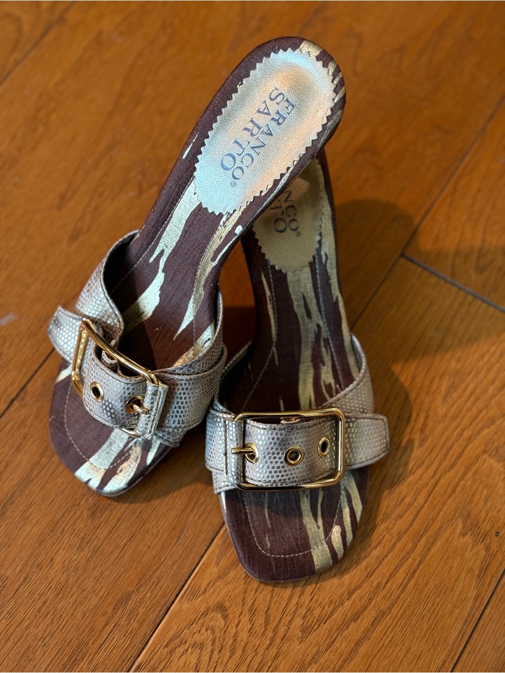Y2K Franco Sarto Buckle Heels